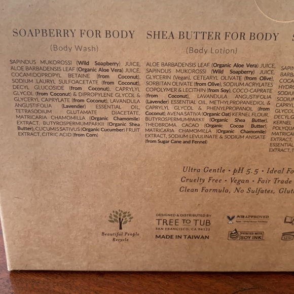 NEW Lavender Scented Soapberry Tree to Tub Set - Picture 5 of 6